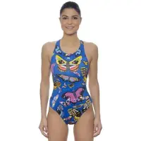 Turbo Style Butterfly Swimsuit Bleu 4XL Femme