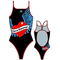 Turbo Maillot De Bain à Fines Bretelles Love Forever