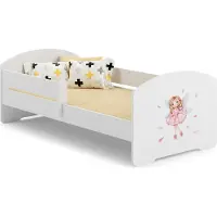 Viking Choice Lit enfant + matelas + barriere de securite 140x70