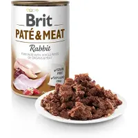 Brit Pate Meat Adult With Rabbit Wet Dog Food 6x400g Marron 6x400g