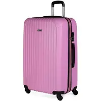 Itaca pour femme. T71570-08 Grande valise de voyage XL rigide à 4 roues T71570 anthracite -76x49x30cm (OSFA), Casuel, Rose, ABS/Polycarbonat
