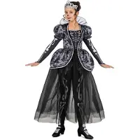 MOM Queen Of The Catacombs Child Costume Noir 7-9 Years Enfants
