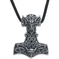 EtNox hard and heavy Collier de - Marteau De Thor - pour Unisexe - couleur argent - Taille Standard