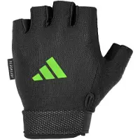 Adidas Fitness Gants sans doigts ajustables Essential pour hommes et femmes - Gants d'haltérophilie rembourrés - Sangles de poignet réglables pour un aju