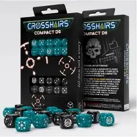 Q-workshop Crosshair Compact D6 Dice 7 Packs Bleu Enfants