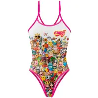 Otso Emoji Big Wave Swimsuit Blanc XS Femme