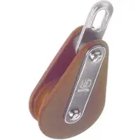 Talamex Hye Traditional Tufnol Wire Fixed Single Block Pulley Marron 4 mm