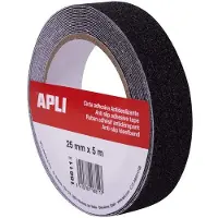 APLI Ruban Adhésif Antidérapant Marches Escaliers 25mm X 5 M Apli