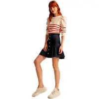 & Me Cherry Short Skirt Bleu 36 Femme