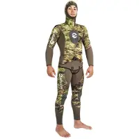 Abysstar Grouper Evo Open Cell 7 Mm Spearfishing Wetsuit Vert S Homme