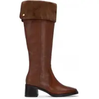Carmela pour femme. 16269101-CAMEL Bottes en cuir 162691 marron (38), 3 à 5 cm, Fermeture éclair, Casuel, Classique