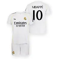 Real Madrid Ensemble maillot de football Mbappé domicile - 2025-2026 - Enfant - 116