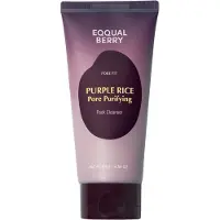 Eqqualberry Purple Rice Pore Purifying Pack Cleanser mousse nettoyante en profondeur aux effets exfoliants 130 g