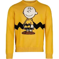 Snoopy Pull tricoté de - Charlie Brown - L - XXL - pour Homme - multicolore - Taille XXL