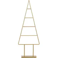 Mica Decorations Décoration Arbre de Noël - L34 x l12 x H90 cm - Fer - Or