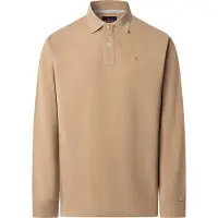 Hackett pour homme. HM5500022 Polo Slim Fit beige (S), Casuel, Coton, Manche longue