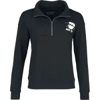 Snoopy Sweat-shirt de - Lucy - Nice Try! - Pull Semi-Zip - S - 3XL - pour Femme - noir - Taille M