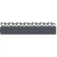 vidaXL Bordures de jardin, 20 pièces, 103 x 0,05 x 22 cm, acier, anthracite