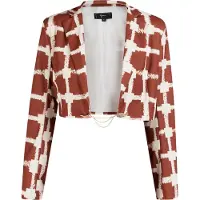 Faina Blazer orange foncé / blanc