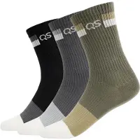 QS Chaussettes gris / olive / noir / blanc