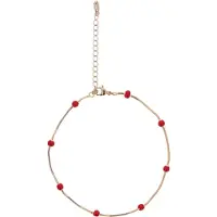 Gaya Bracelet or / rouge cerise