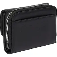 s.Oliver Cuir porte-monnaie Wallet Grey / Black noir