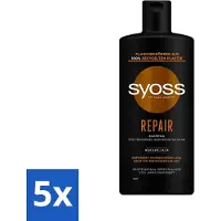 Syoss Repair Shampoo - Shampooing - Recovery - 440 ml - Advantage pack - 5 pièces