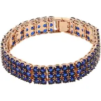 Gaya Bracelet bleu marine / or rose