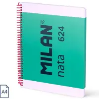 Milan Spiralnotizbuch A4/80K glatt 1918 grün