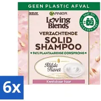 Garnier - Loving Blends Mild Oat - Shampooing solide - Cheveux cassants - 60 g - Advantage pack - 6 pièces