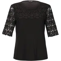Goldner T-shirt noir