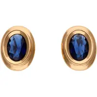 Faina Boucles d'oreilles bleu / or