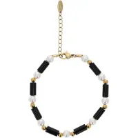 Faina Bracelet or / noir / blanc