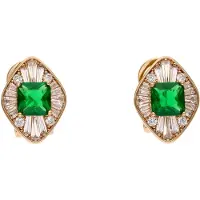 NAEMI Boucles d'oreilles or / vert