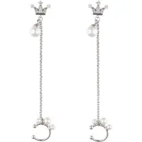 Gaya Boucles d'oreilles argent / blanc