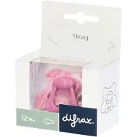 Difrax Sucette Naturelle 12m+ M Berry Pink Leafs 1 pc(s) Sucette(S)