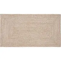 vidaXL Tapis Naturel et blanc 80 x 150 cm Jute