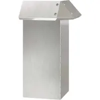 vidaXL Clôture anti-limaces Argent 13,5 x 13,5 x 25 cm Acier inoxydable