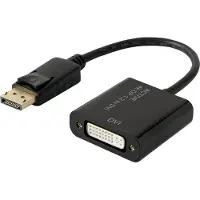 Renkforce - Adaptateur vidéo - DisplayPort (P) pour DVI-I (R) - DisplayPort 1.2 - moulé, support 4K, actif - noir