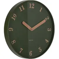 Karlsson - Horloge murale Amena - Verte - 40x40x40cm