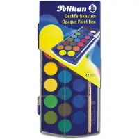 Pelikan Boîte de coul. Opaques F455/22 T21 - 22 couleurs + pinceau