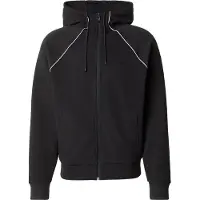 BOSS Sweat à capuche zippé en coton mélangé à détails passepoilés