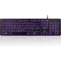 Perixx PERIBOARD-317 R DE B Corded Keyboard German, QWERTZ Black Backlit