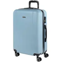 Itaca unisex. 71160-09 Valise de voyage rigide 71160 Bleu -65x44x24cm (OSFA), Casuel, ABS/Polycarbonate