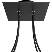 Creative Cables Krovnq204f103 Kit De Douche Rose-one Square Noir Mat