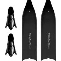 C4 Freediving Fbg 25 Umberto Pelizzari Not Assembled Freediving Fins Noir EU 40-41
