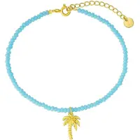 Glanzstücke Bracelet bleu / jaune d'or