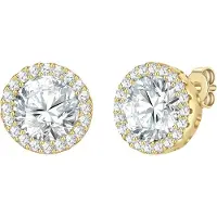 Yokoamii Boucles d'oreilles jaune d'or