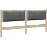 vidaXL Tête de lit rembourrée Marron 180 cm Pin massif