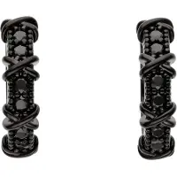 NAEMI Boucles d'oreilles noir